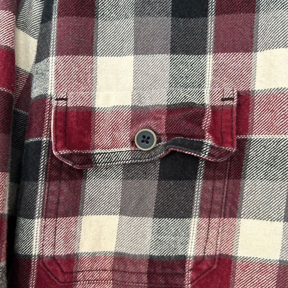 Jachs Men’s Red Plaid 100% Cotton Button Down Shirt Cabincore Size Extra Large - Picture 6 of 10